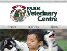 Tablet Screenshot of parkveterinarycentre.com